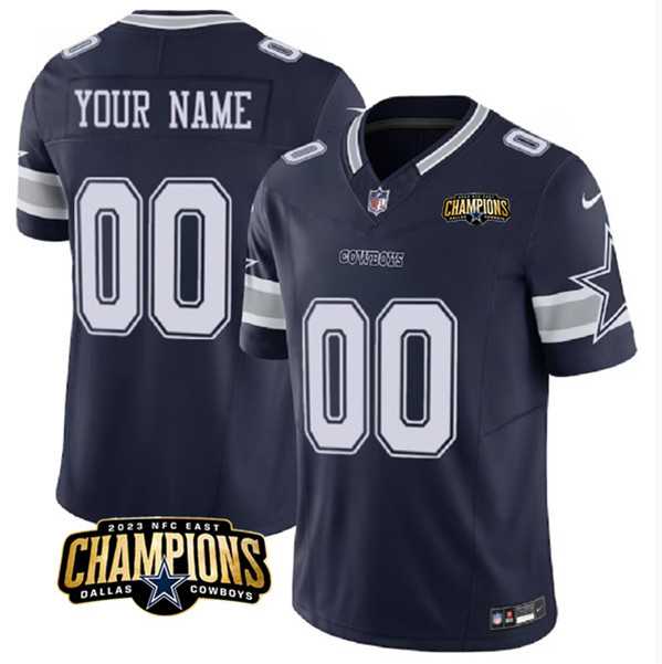 Men & Women & Youth Dallas Cowboys Active Player Custom Navy 2023 F.U.S.E. NFC East Champions Patch Football Stitched Jersey,We sell and wholesale Men & Women & Youth Dallas Cowboys Active Player Custom Navy 2023 F.U.S.E. NFC East Champions Patch Football Stitched Jersey on line form chian!